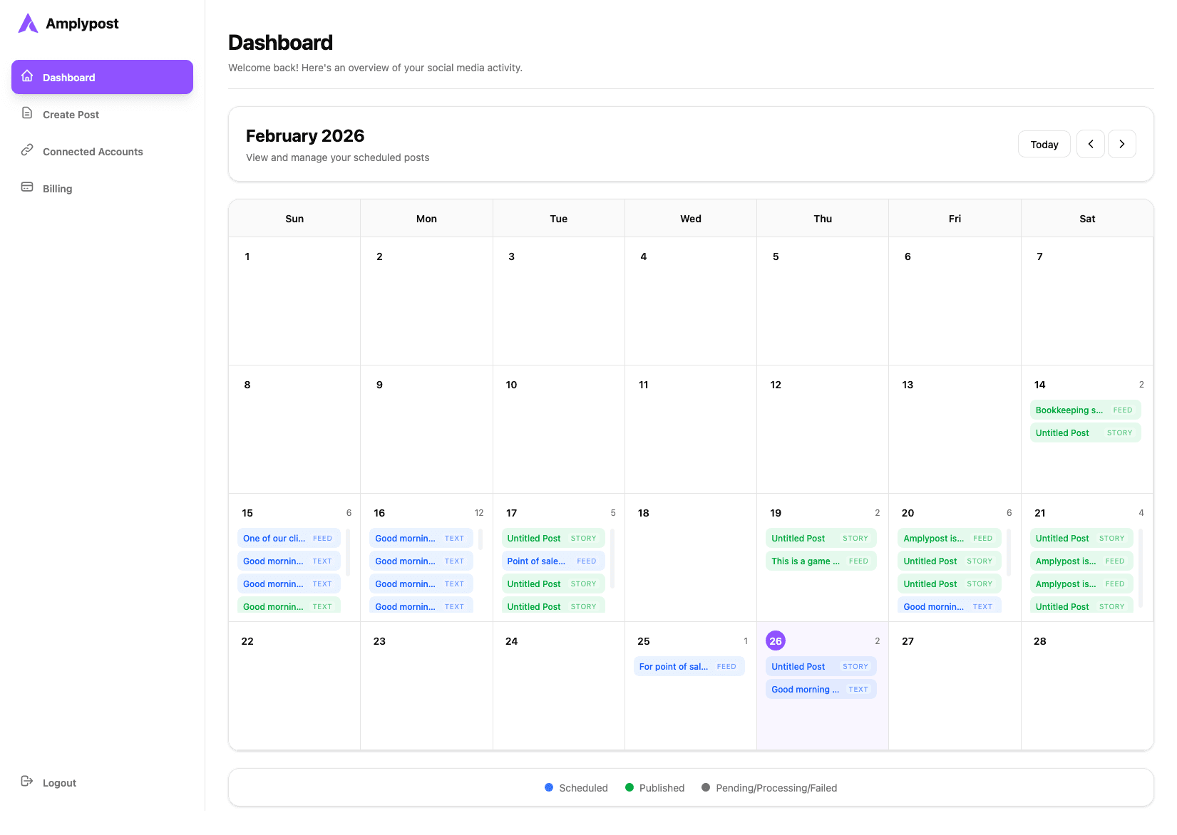 Amplypost walkthrough for connecting Google Business Profile
